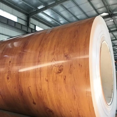 Ξύλινη μαρμάρινη σπείρα 1250mm PPGL A755 χάλυβα PPGI ντυμένη χρώμα για την εγχώρια διακόσμηση