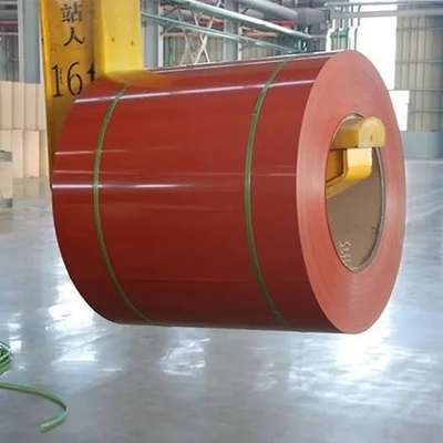 Πλάτος 600mm γαλβανισμένη PPGI σπείρα 180 χάλυβα - δύναμη παραγωγής 220Mpa